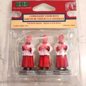 Lemax Village Collection Christmas Candlelight Choir Boys 42862 Trio 2004 Sealed